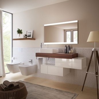 Ideal Standard Bathroom Mirror with Sensor Light and Anti-Steam 700mm H x 1200mm W
