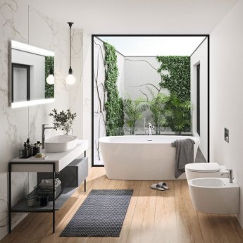 Ideal Standard Bathroom Mirror with Sensor Light and Anti-Steam 700mm H x 1200mm W | Product Image