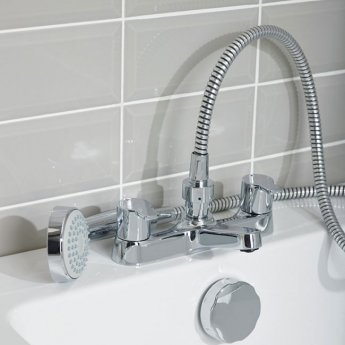 Ideal Standard Calista Dual Control Bath Shower Mixer with Shower Set - Chrome