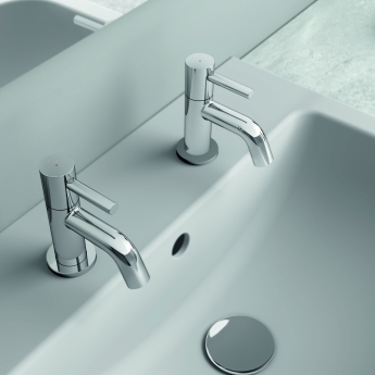 Ideal Standard Ceraline Basin Pillar Taps Pair - Chrome | Product Image