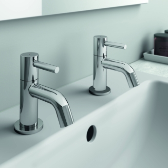 Ideal Standard Ceraline Basin Pillar Taps Pair - Chrome | Product Image