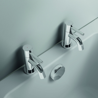Ideal Standard Ceraline Bath Taps Pair - Chrome | Product Image