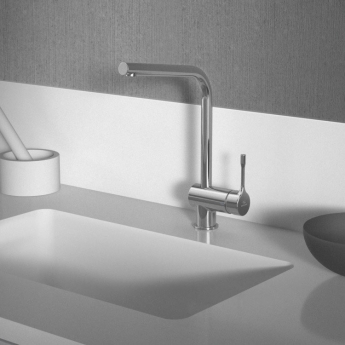 Ideal Standard Ceralook L-Shape Spout Kitchen Sink Mixer Tap - Chrome