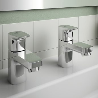 Ideal Standard Ceraplan Basin Pillar Taps Pair - Chrome | Product Image