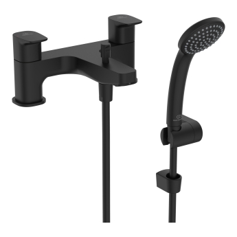 Ideal Standard Ceraplan Dual Control Bath Shower Mixer Tap - Silk Black | Product Image