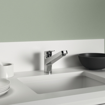 Ideal Standard Ceraplan Low Cast Spout Kitchen Sink Mixer Tap - Chrome | Product Image