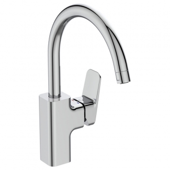 Ideal Standard Ceraplan High Tubular Spout Kitchen Sink Mixer Tap - Chrome | Product Image