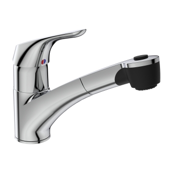 Ideal Standard Cerasprint Kitchen Mixer Tap with Pull Out Spout - Chrome | Product Image