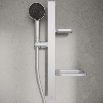 Ideal Standard Ceratherm Alu+ Shower Kit with 2 Function Shower Handset - Silver