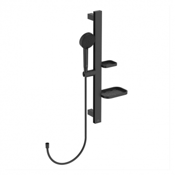 Ideal Standard Ceratherm Alu+ Shower Kit with 2 Function Shower Handset - Silk Black