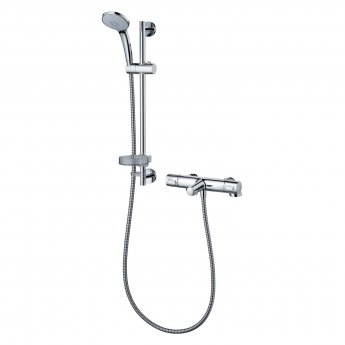 Ideal Standard Ceratherm 100 Thermostatic Bar Mixer Valve with Shower Kit - Chrome