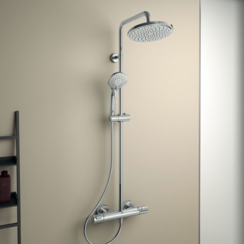 Ideal Standard Ceratherm T25 Thermostatic Bar Shower Mixer with Shower Kit and Fixed Head - Chrome | Product Image