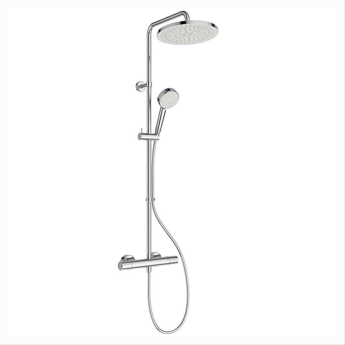 Ideal Standard Ceratherm T25N Dual Thermostatic Bar Shower Valve with Shower Kit + Fixed Head | Product Image