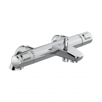 Ideal Standard Ceratherm T25 Pillar Mounted Thermostatic Bath Shower Mixer Tap - Chrome