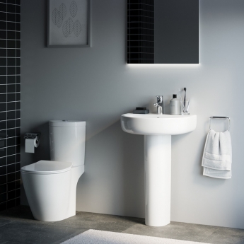 Ideal Standard Concept Arc Basin and Full Pedestal 550mm Wide 1 Tap Hole