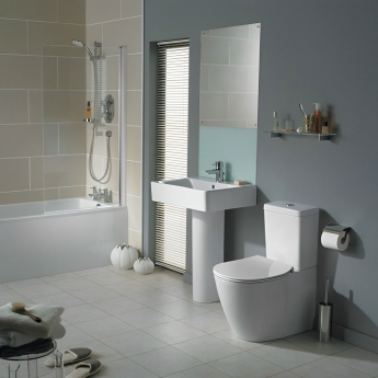 Ideal Standard Concept Cube Back to Wall Close Coupled Toilet (inc Seat)