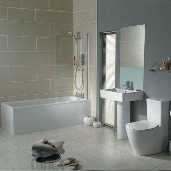 Ideal Standard Concept Single Ended Rectangular Bath 1500mm x 700mm 2 Tap Holes White