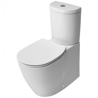Ideal Standard Concept Aquablade Arc Close Coupled Back to Wall Toilet Cistern Slim - Soft Close Seat