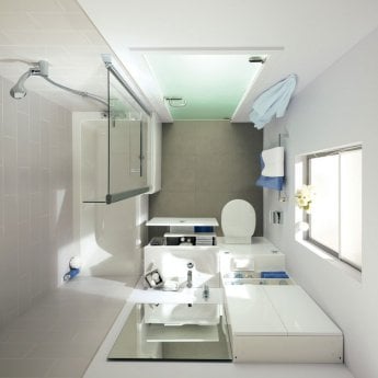 Ideal Standard Concept Idealform L-Shaped Shower Bath Left Hand 1700mm X 700mm/850mm 0 Tap Hole