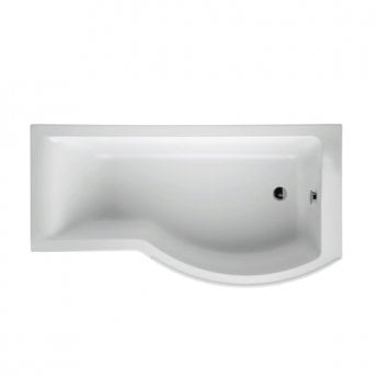 Ideal Standard Concept Shower Bath 1700mm x 700mm/900mm Right Handed 0 Tap Hole White