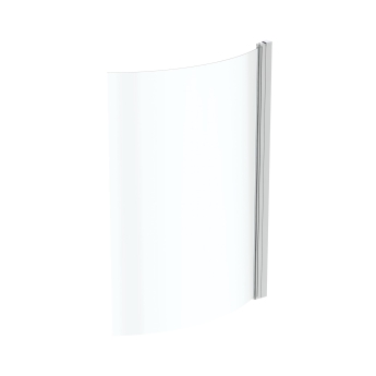 Ideal Standard Concept Curved Hinged Bath Screen 1470mm H x 1022mm W - 5mm Glass | Product Image