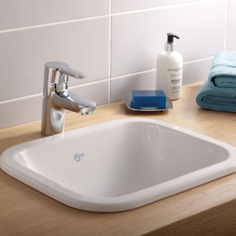 Ideal Standard Concept Cube Countertop Basin 420mm Wide 0 Tap Hole | Product Image