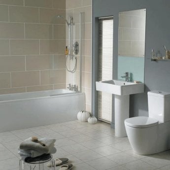 Ideal Standard Concept Cube Basin and Full Pedestal 500mm Wide 1 Tap Hole