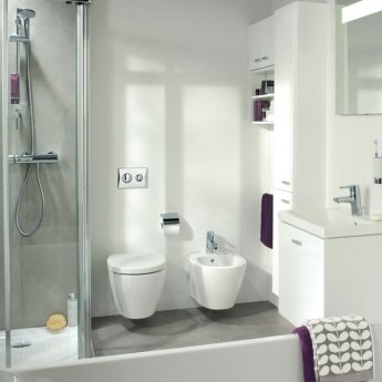Ideal Standard Concept Freedom Raised Height Wall Hung Toilet - Standard Seat