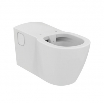 Ideal Standard Concept Freedom Elongated Rimless Wall Hung Toilet with Ring - White