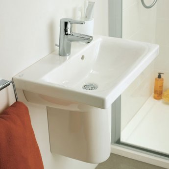 Ideal Standard Concept Space Basin and Semi Pedestal 550mm x 380mm 1 Tap Hole