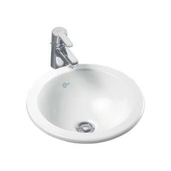 Ideal Standard Concept Sphere Countertop Basin 380mm Wide 0 Tap Hole | Product Image