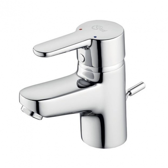 Ideal Standard Concept Blue Small Basin Mixer Tap with Pop-Up Waste - Chrome