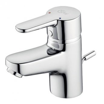 Ideal Standard Concept Blue Small Basin Mixer Tap with Pop-Up Waste - Chrome
