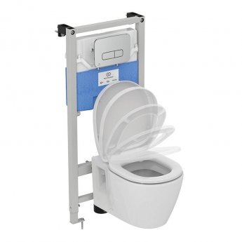 Ideal Standard Concept Wall Hung Toilet - Soft Close Seat