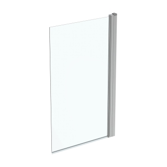 Ideal Standard Connect Square Angle Hinged Bath Screen 1410mm H x 820mm W - 5mm Glass | Product Image