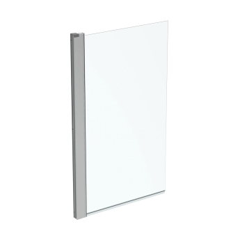 Ideal Standard Connect Square Angle Hinged Bath Screen 1410mm H x 820mm W - 5mm Glass | Product Image