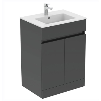 Ideal Standard Eurovit+ 600mm 2-Door Floor Standing Vanity Unit | Product Image