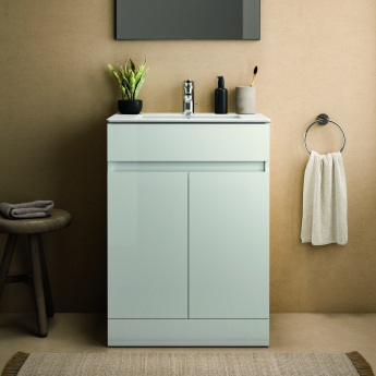 Ideal Standard Eurovit+ 600mm 2-Door Floor Standing Vanity Unit | Product Image