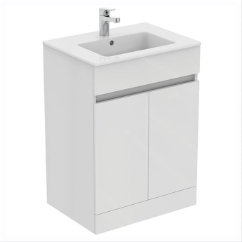 Ideal Standard Eurovit+ 600mm 2-Door Floor Standing Vanity Unit | Product Image