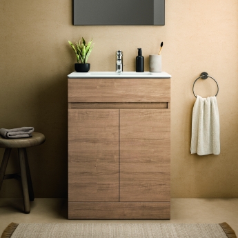 Ideal Standard Eurovit+ 600mm 2-Door Floor Standing Vanity Unit | Product Image