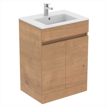 Ideal Standard Eurovit+ 600mm 2-Door Floor Standing Vanity Unit | Product Image
