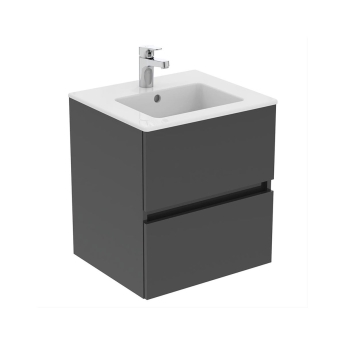 Ideal Standard Eurovit+ 500mm 2-Drawer Wall Hung Vanity Unit | Product Image