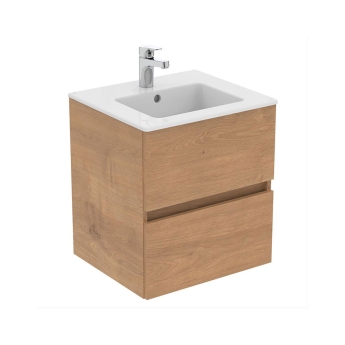 Ideal Standard Eurovit+ 500mm 2-Drawer Wall Hung Vanity Unit | Product Image