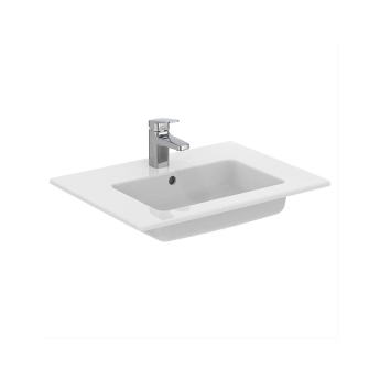 Ideal Standard Eurovit+ Wall Hung 2-Drawer Vanity Unit with Basin 600mm Wide - Natural Oak | Product Image