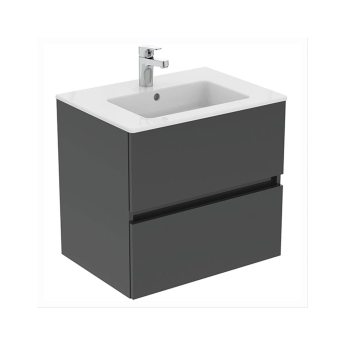 Ideal Standard Eurovit+ 600mm 2-Drawer Wall Hung Vanity Unit | Product Image