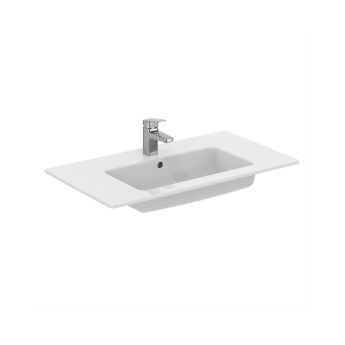 Ideal Standard Eurovit+ Wall Hung 2-Drawer Vanity Unit with Basin 800mm Wide - Natural Oak | Product Image