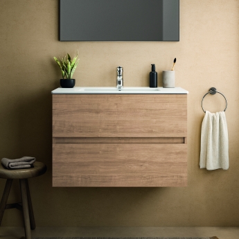 Ideal Standard Eurovit+ 800mm 2-Drawer Wall Hung Vanity Unit | Product Image