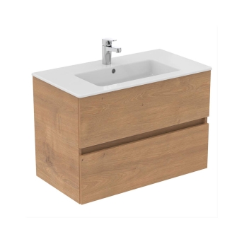 Ideal Standard Eurovit+ 800mm 2-Drawer Wall Hung Vanity Unit | Product Image