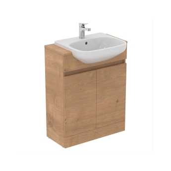 Ideal Standard Eurovit+ 650mm 2-Door Floor Standing Vanity Unit | Product Image