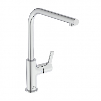 Ideal Standard Gusto L-Shape Kitchen Sink Mixer Tap - Chrome